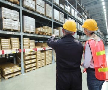 Warehouse utilizing RFID technology